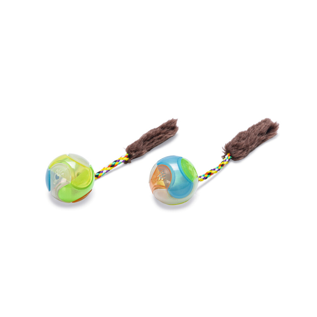 Beeztees Glow Kuyruklu Top Kedi Oyuncağı 18x4,5x4,5cm (2 Adet)