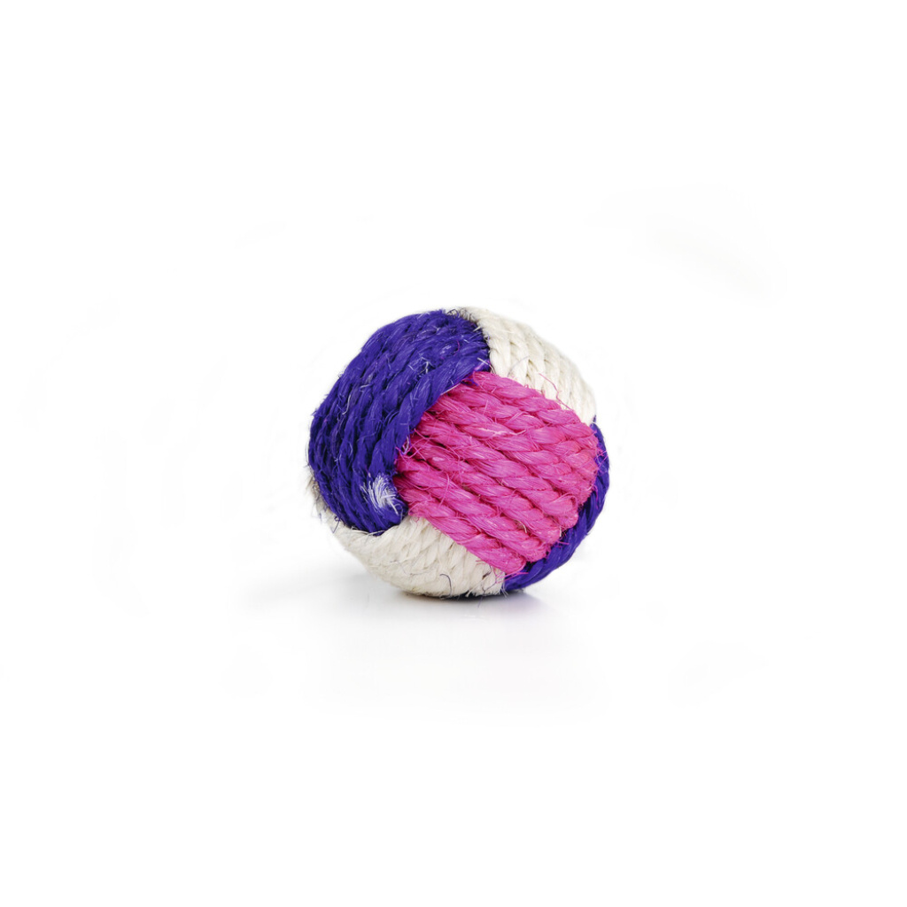 Beeztees Sisal Örgü Top Kedi Otlu Kedi Oyuncağı 6cm