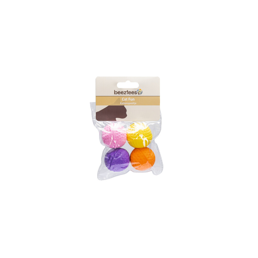 Beeztees Sünger Top Kedi Oyuncağı 4cm (4 Adet)