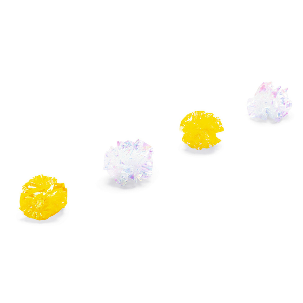 Beeztees Crinkle Evy Hışırtılı Top Yavru Kedi Oyuncağı 5cm (4 Adet)