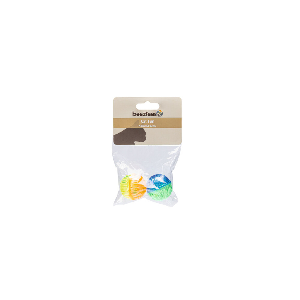 Beeztees Sesli Top ve Boncuklar Kedi Oyuncağı 4cm