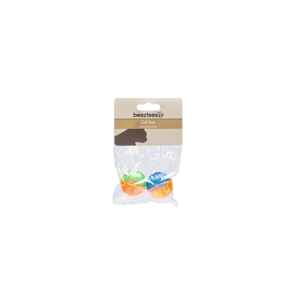 Beeztees Sesli Top ve Boncuklar Kedi Oyuncağı 4cm