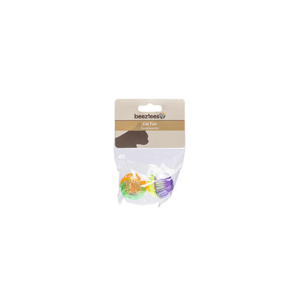 Beeztees Sesli Top ve Boncuklar Kedi Oyuncağı 4cm