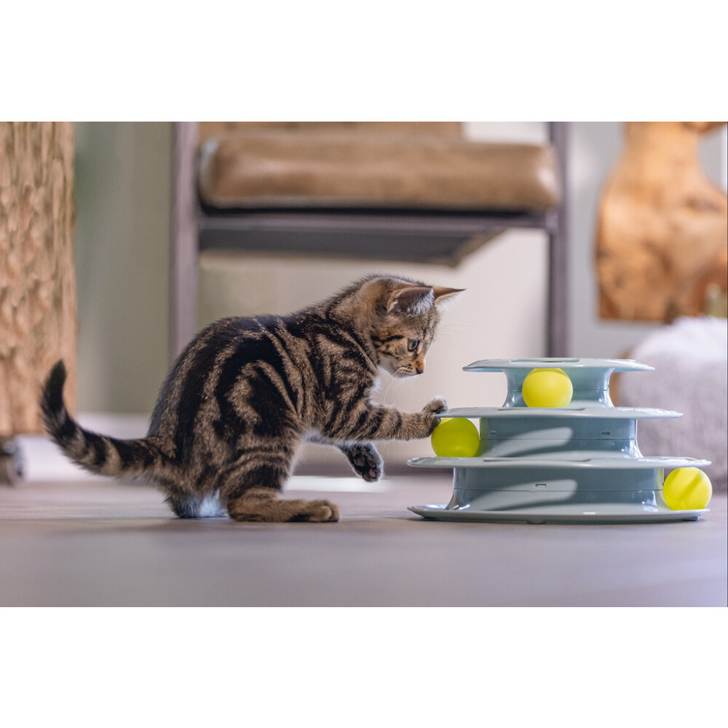 Beeztees Plastik 3 Katlı Toplu Yavru Kedi Oyuncağı 25x25x13cm