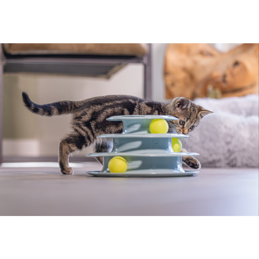 Beeztees Plastik 3 Katlı Toplu Yavru Kedi Oyuncağı 25x25x13cm