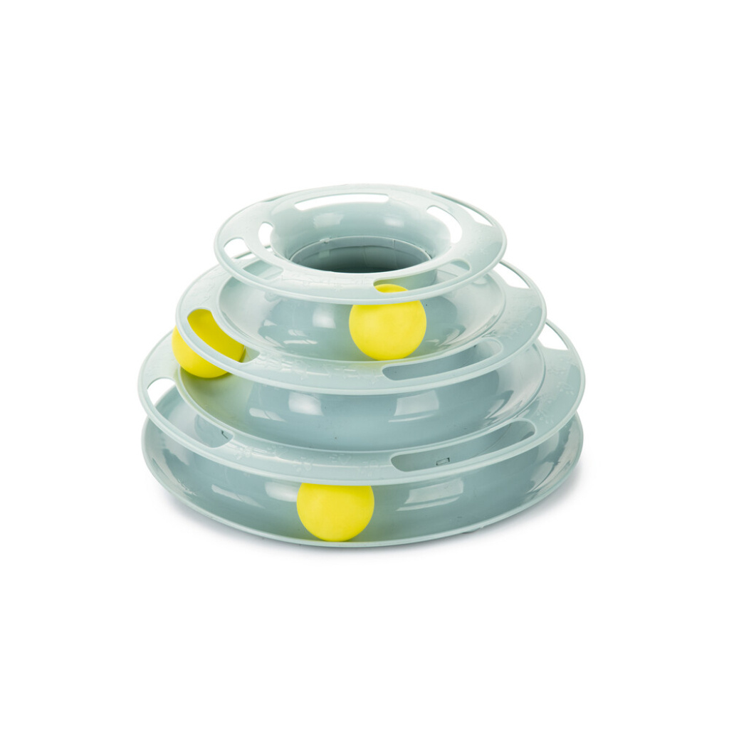 Beeztees Plastik 3 Katlı Toplu Yavru Kedi Oyuncağı 25x25x13cm