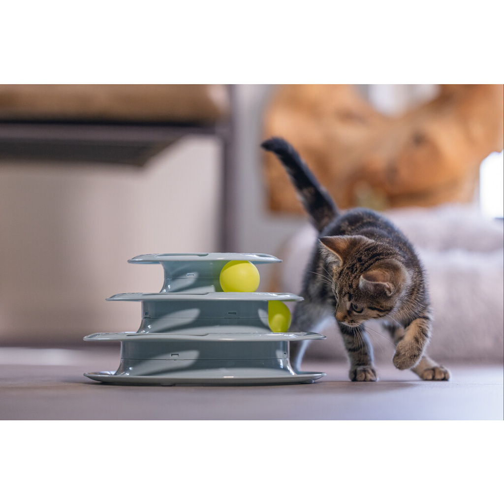 Beeztees Plastik 3 Katlı Toplu Yavru Kedi Oyuncağı 25x25x13cm