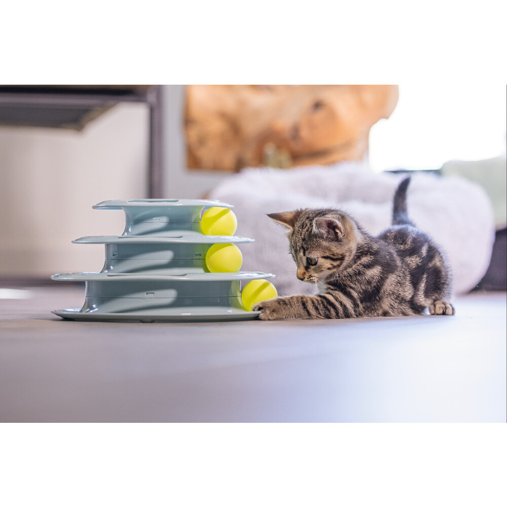 Beeztees Plastik 3 Katlı Toplu Yavru Kedi Oyuncağı 25x25x13cm