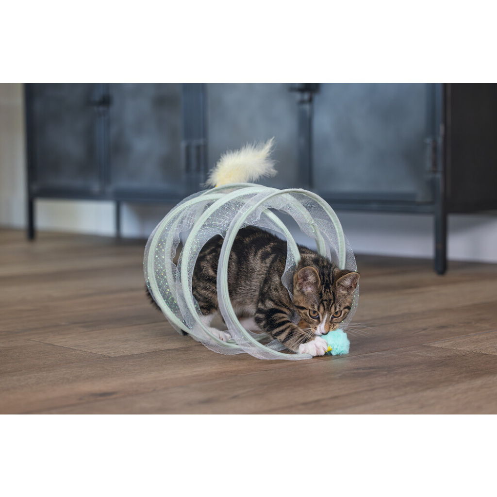Beeztees Gabi Spiral Yavru Kedi Tüneli 60x25x25cm