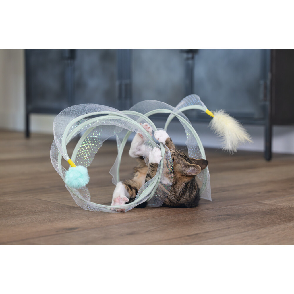 Beeztees Gabi Spiral Yavru Kedi Tüneli 60x25x25cm