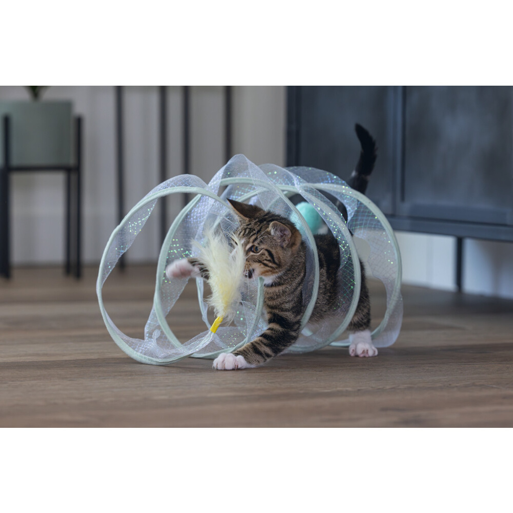 Beeztees Gabi Spiral Yavru Kedi Tüneli 60x25x25cm