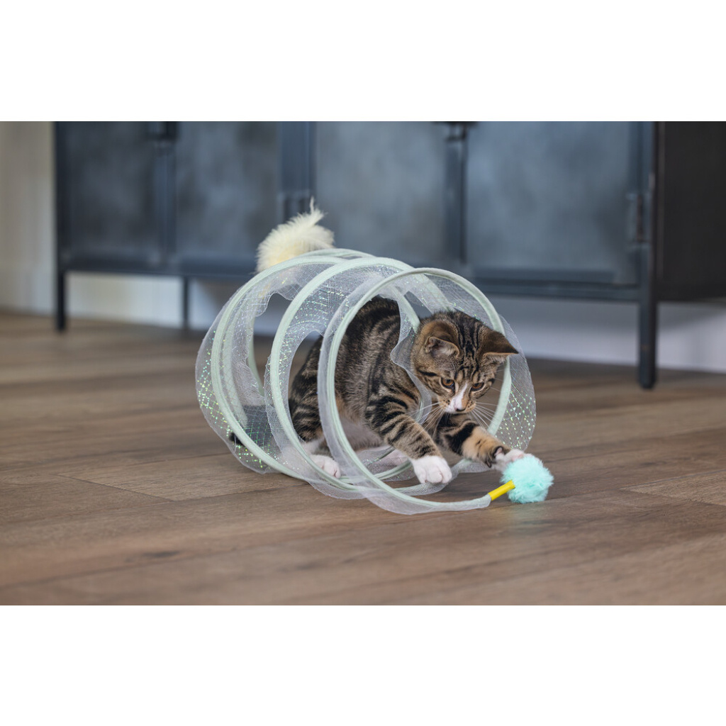 Beeztees Gabi Spiral Yavru Kedi Tüneli 60x25x25cm