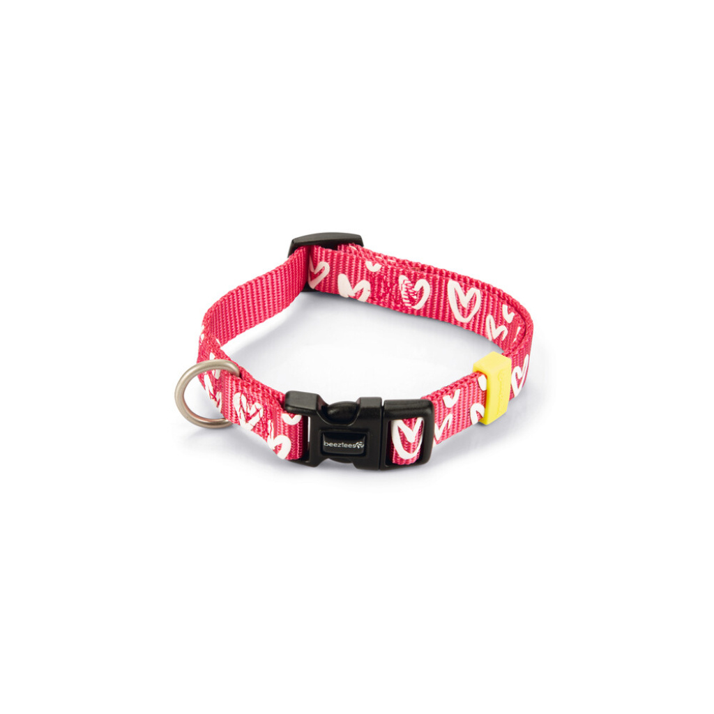 Beeztees Heart Köpek Boyun Tasması 26-40cm (Pembe)