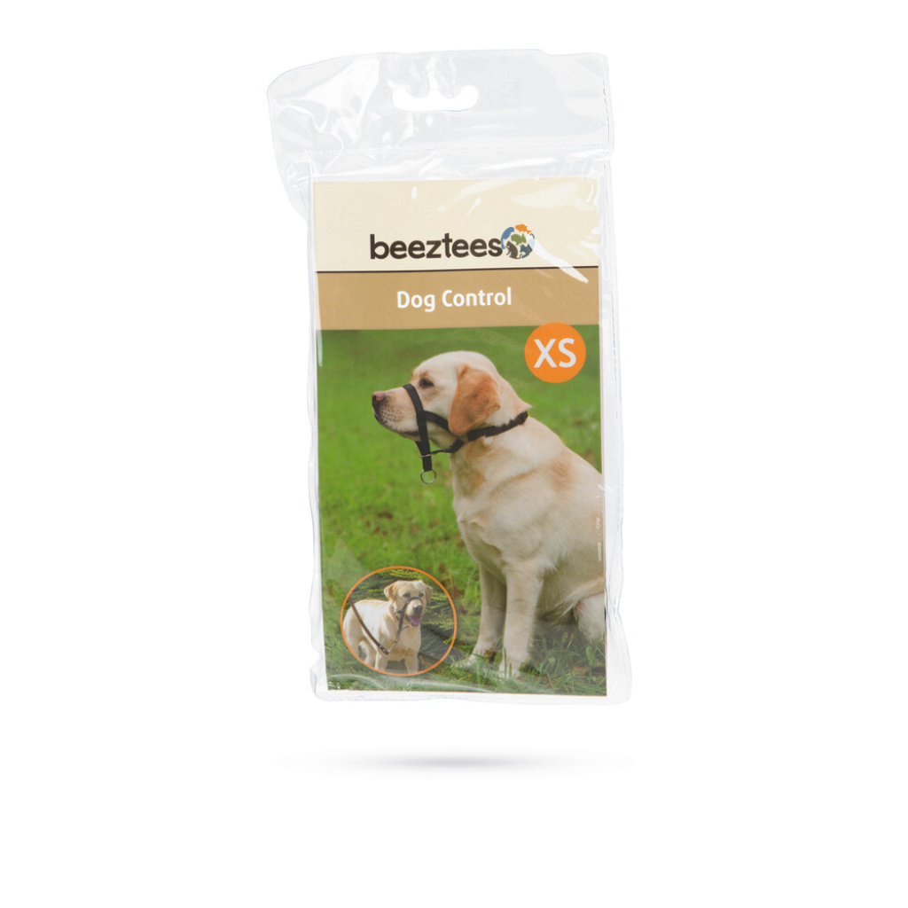 Beeztees Baş Kontrollü Köpek Eğitim Tasması 28-35cm (Siyah)
