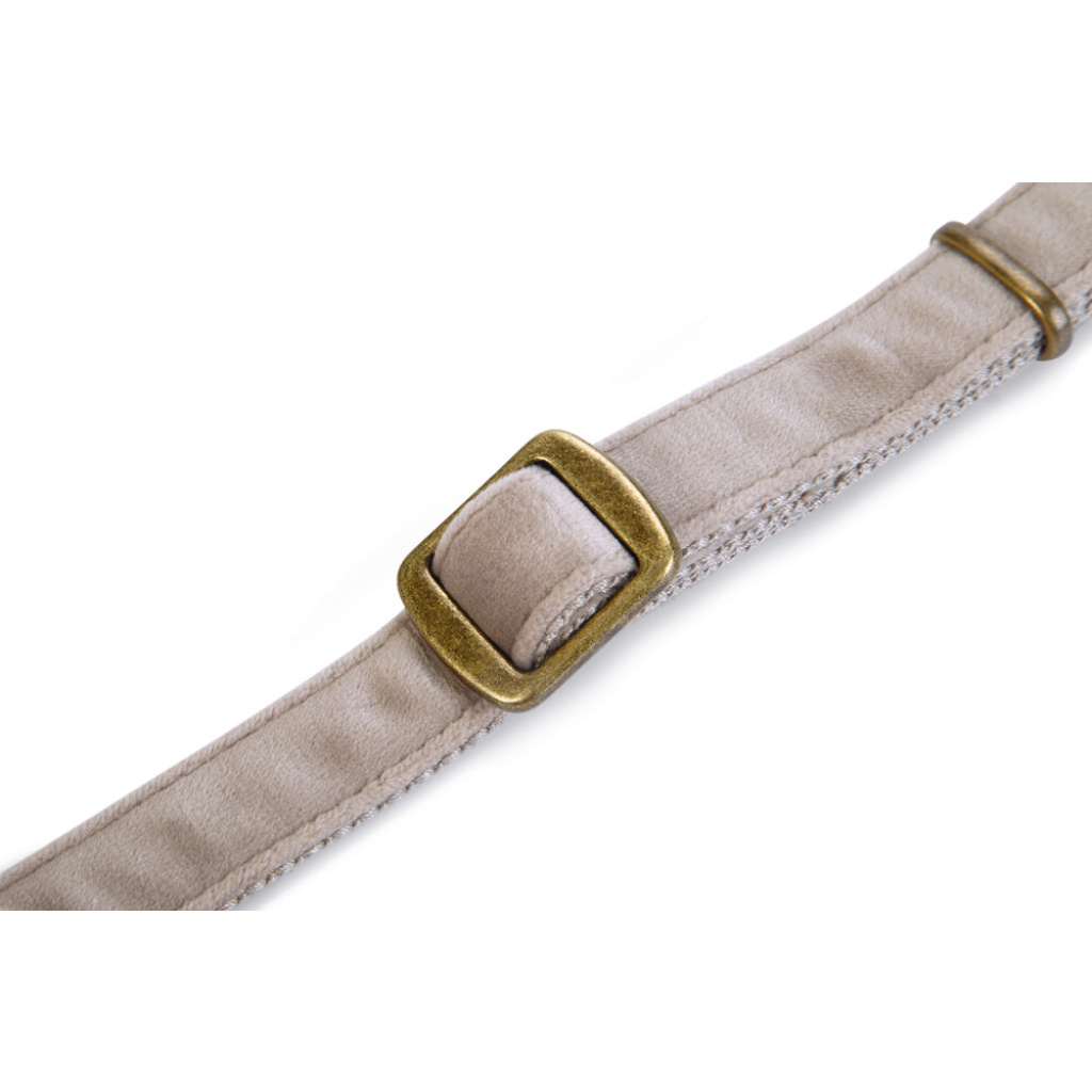 Beeztees Dbl Velura Kadife Köpek Boyun Tasması 48-70cm (Gri)