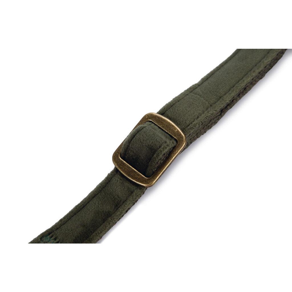 Beeztees Dbl Velura Kadife Köpek Boyun Tasması 26-40cm (Haki)