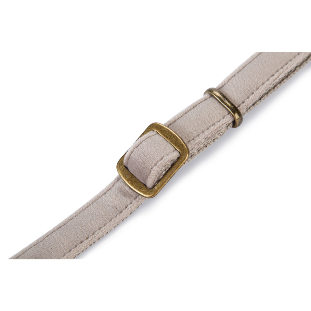 Beeztees Dbl Velura Kadife Köpek Boyun Tasması 26-40cm (Gri)