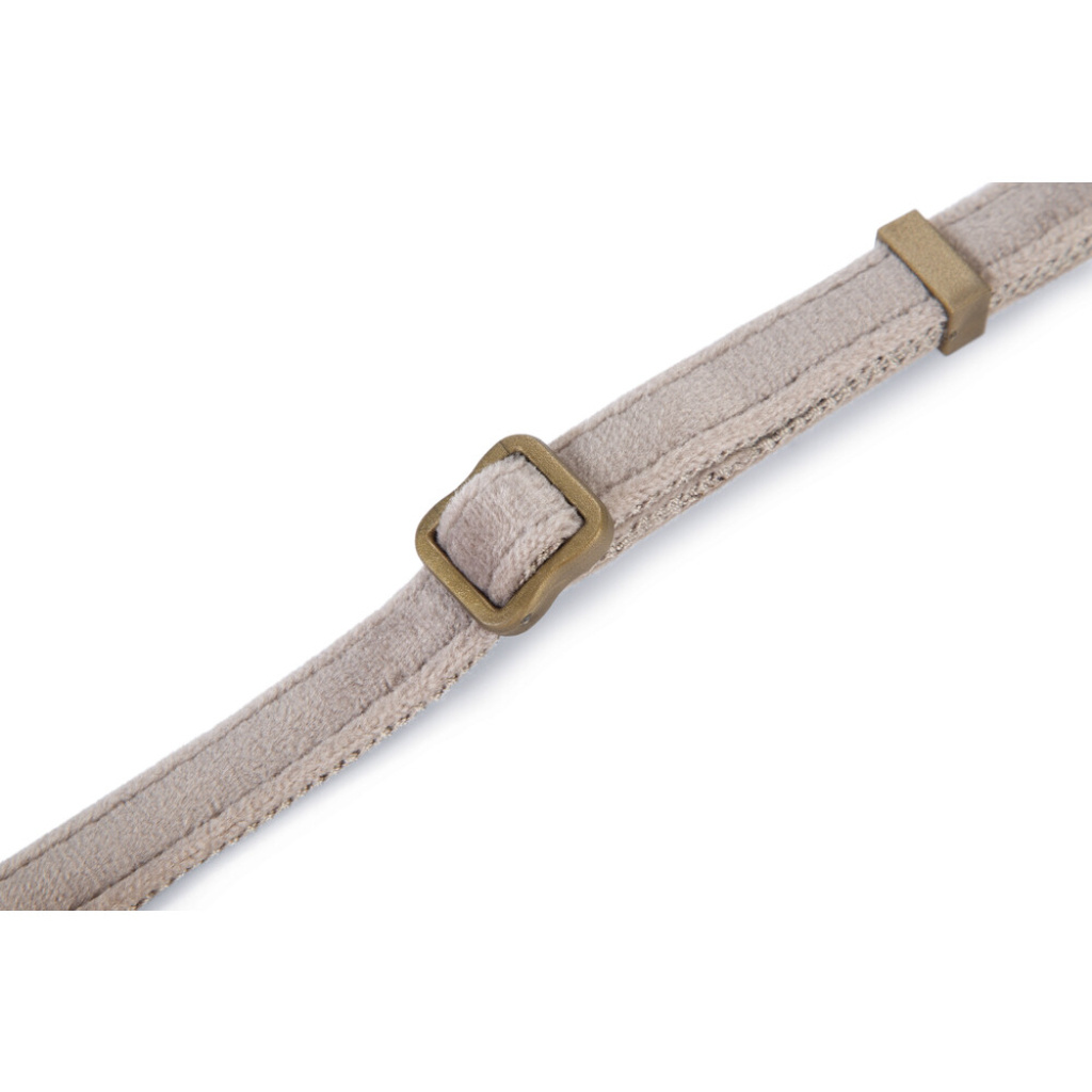 Beeztees Dbl Velura Kadife Köpek Boyun Tasması 20-30cm (Gri)