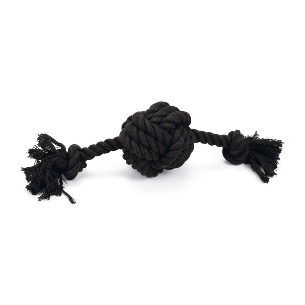 Beeztees Rope Ball Diş İpinden Top Köpek Oyuncağı 34x10x9cm (Siyah)