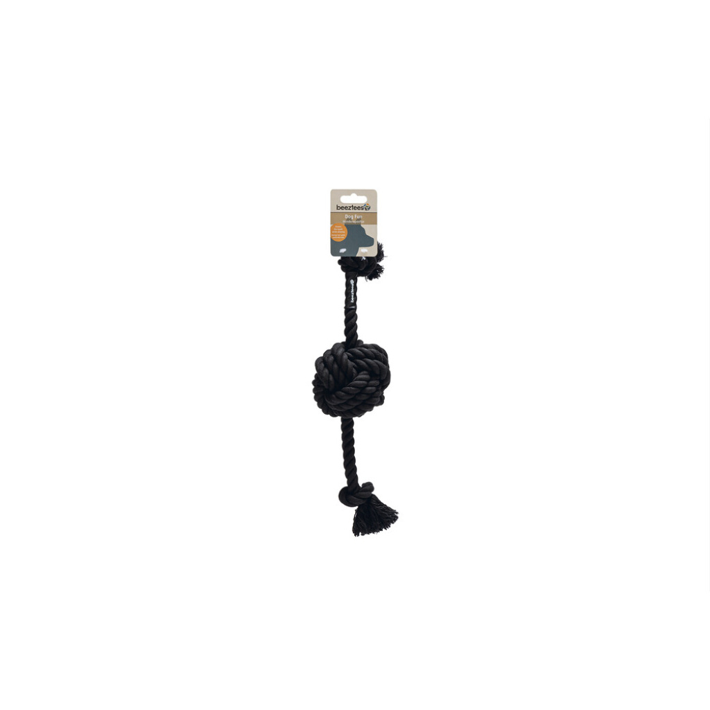 Beeztees Rope Ball Diş İpinden Top Köpek Oyuncağı 34x10x9cm (Siyah)