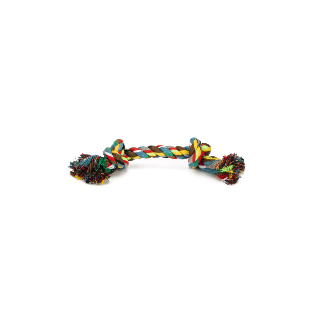 Beeztees Pamuk Çift Düğümlü Diş İpi Köpek Oyuncağı 28x7x7cm