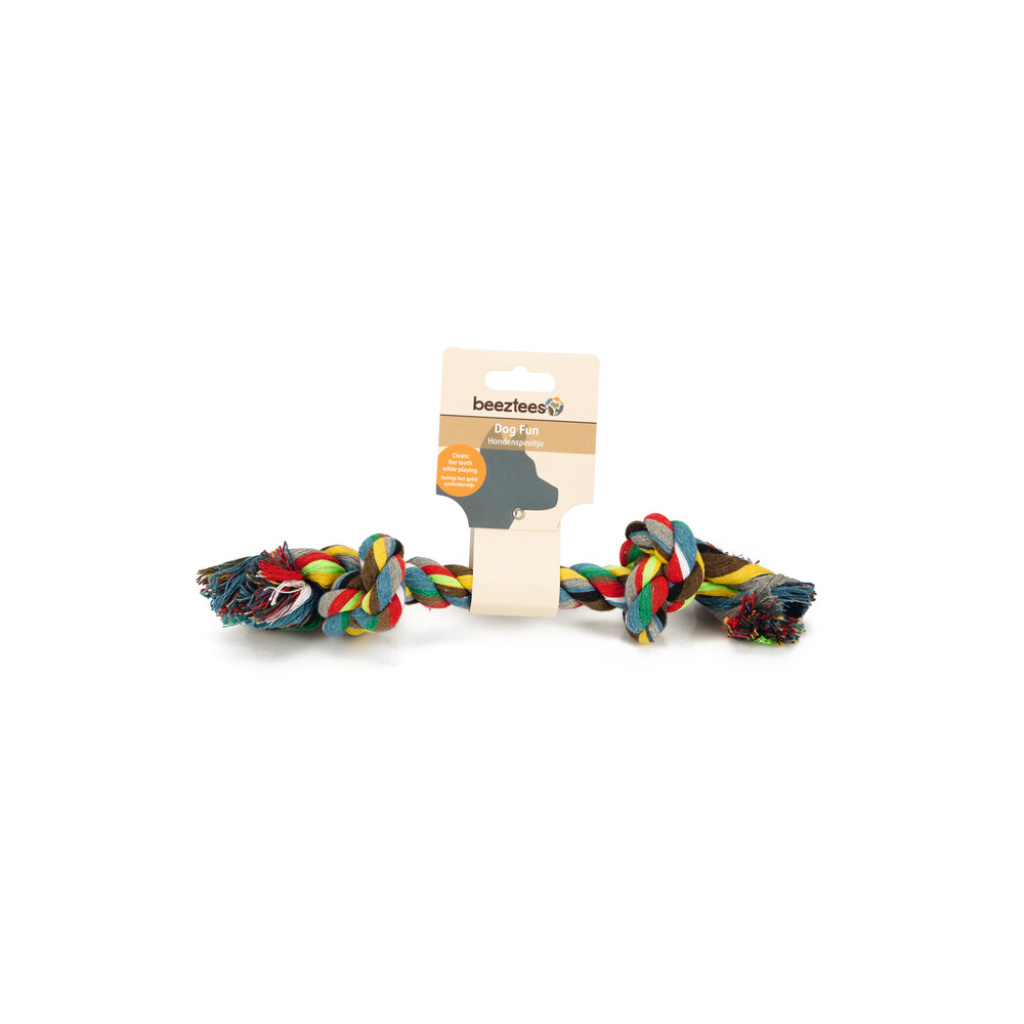 Beeztees Pamuk Çift Düğümlü Diş İpi Köpek Oyuncağı 28x7x7cm