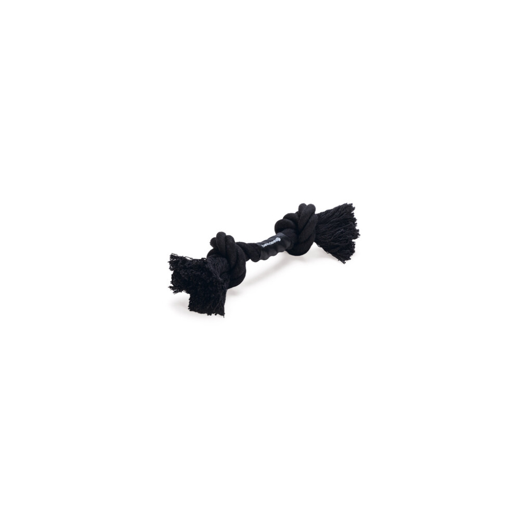 Beeztees Flossy Pamuk Çift Düğümlü Diş İpi Köpek Oyuncağı 20x6x4,5cm (Siyah)