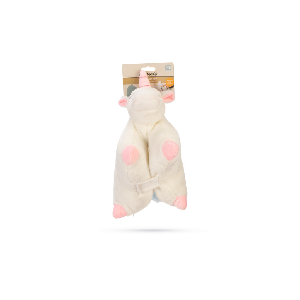 Beeztees Mon Isıtıcılı Peluş Yavru Köpek Oyuncağı 34x33x12cm (Beyaz)