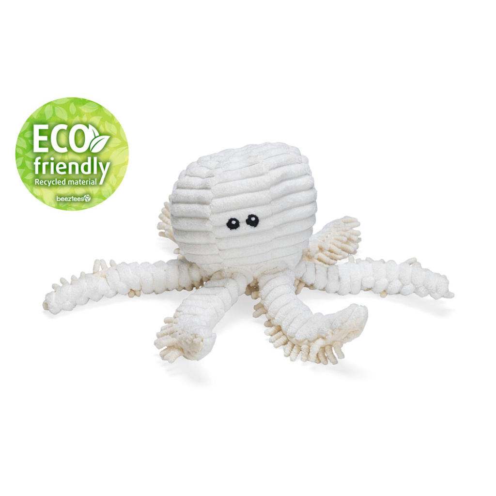 Beeztees Okki Peluş Ahtapot Köpek Oyuncağı 26x13x13cm (Beyaz)