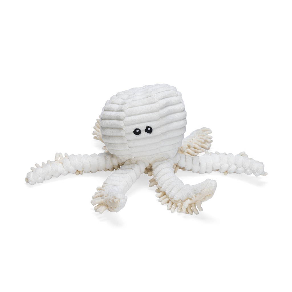 Beeztees Okki Peluş Ahtapot Köpek Oyuncağı 26x13x13cm (Beyaz)