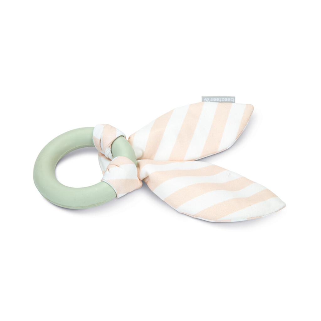 Beeztees Kauçuk Kumaş Yavru Köpek Diş Oyuncağı 22x8,5x2cm (Yeşil)