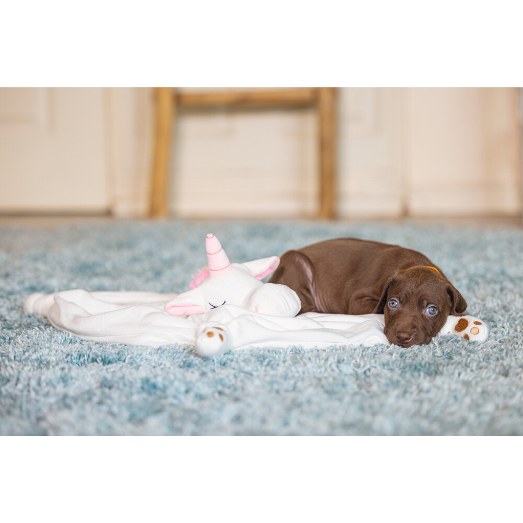 Beeztees Peluş Unicorn Yavru Köpek Oyuncağı 33x25x14cm (Beyaz)