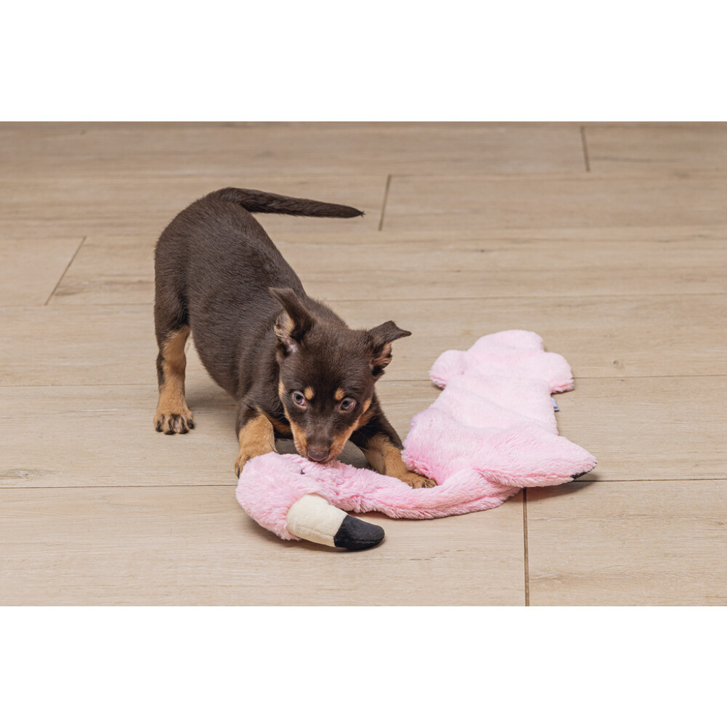 Beeztees Peluş Flamingo Yavru Köpek Oyuncağı 72x27x5cm (Pembe)