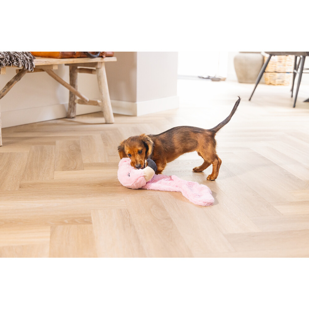 Beeztees Peluş Flamingo Yavru Köpek Oyuncağı 72x27x5cm (Pembe)