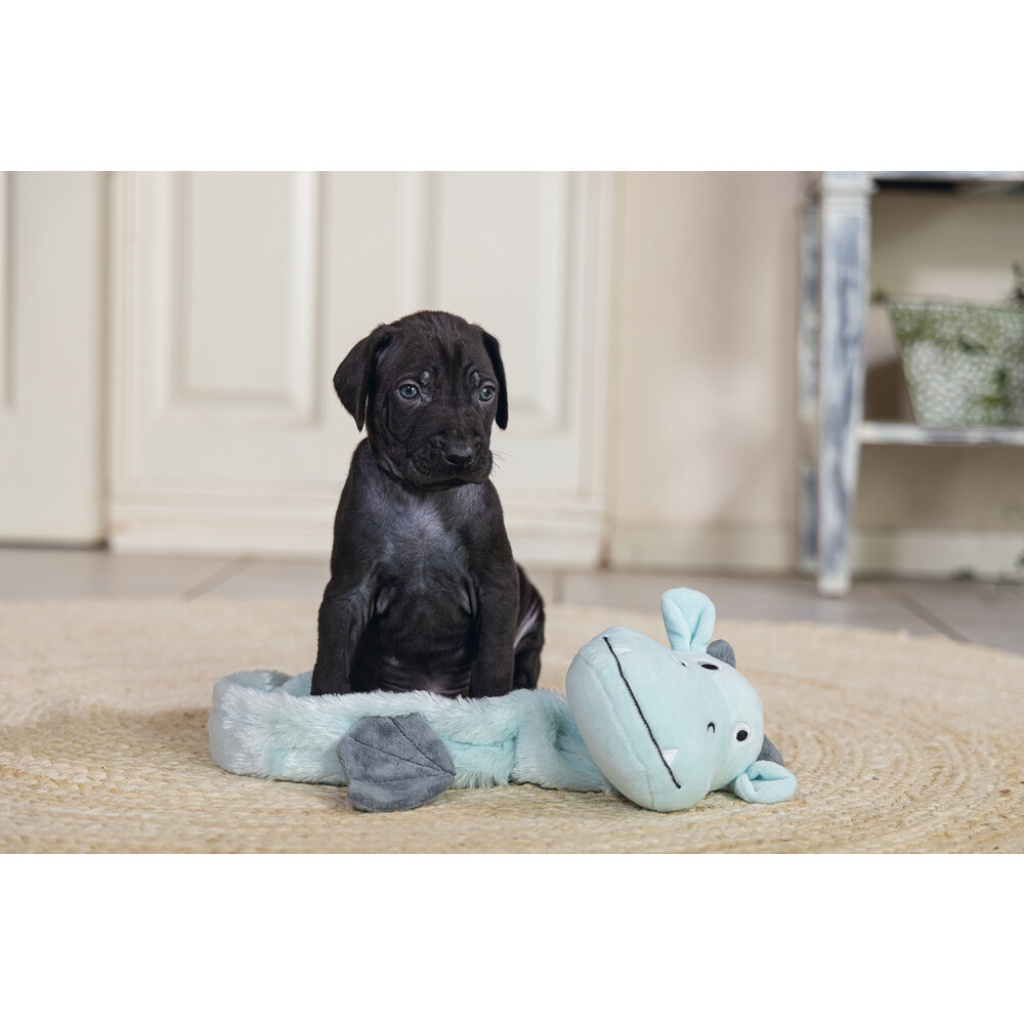 Beeztees Peluş Ejderha Yavru Köpek Oyuncağı 45x24,5x6cm (Gri)