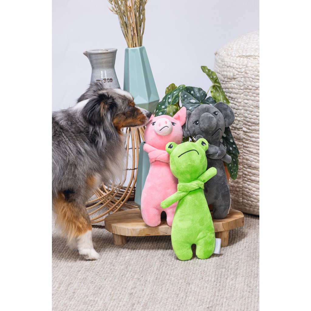 Beeztees Grumpy Peluş Koala Köpek Oyuncağı 30,5x11,5x8,5cm (Gri)