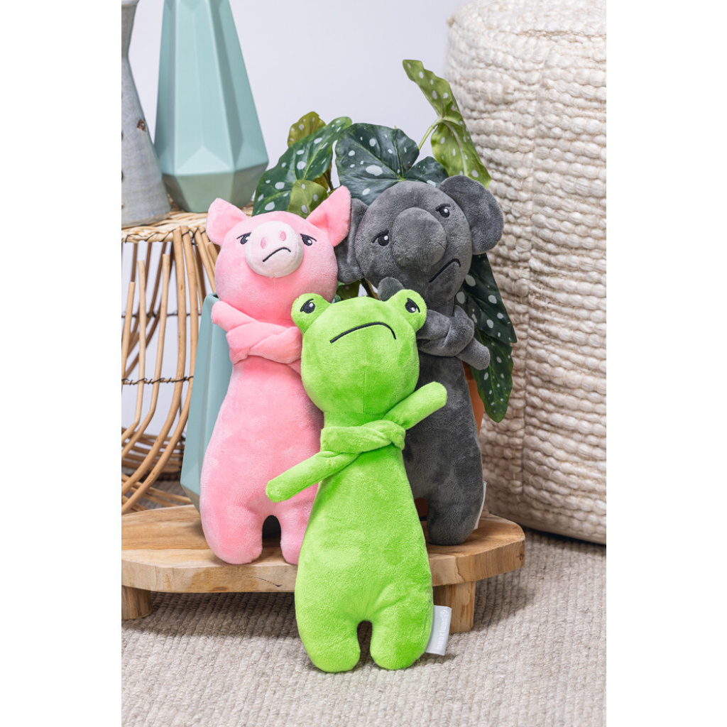 Beeztees Froggy Peluş Kurbağa Köpek Oyuncağı 30x11,5x7,5cm (Yeşil)