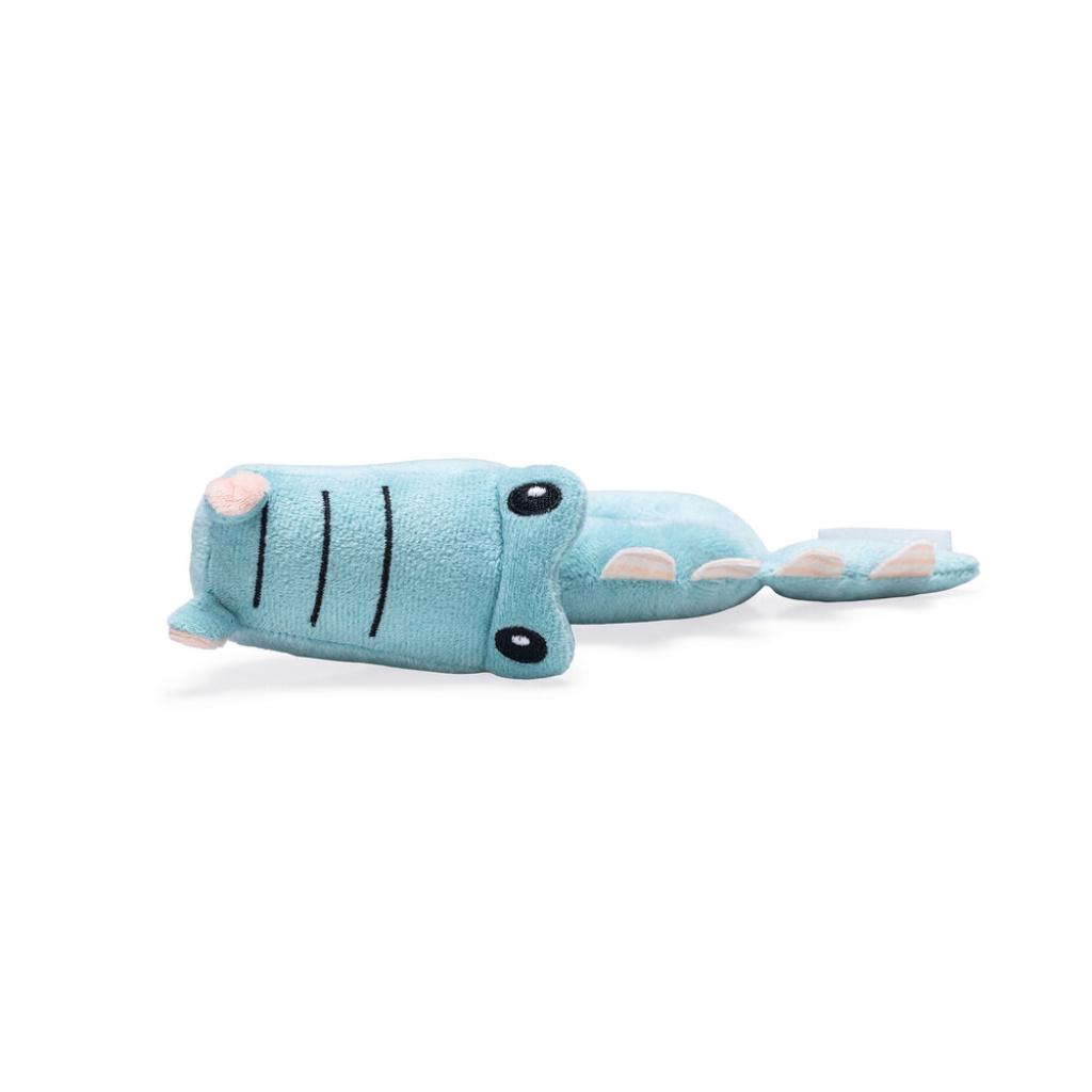 Beeztees Rattle Krokie Peluş Köpek Oyuncağı 16x18x8,5cm (Turkuaz)