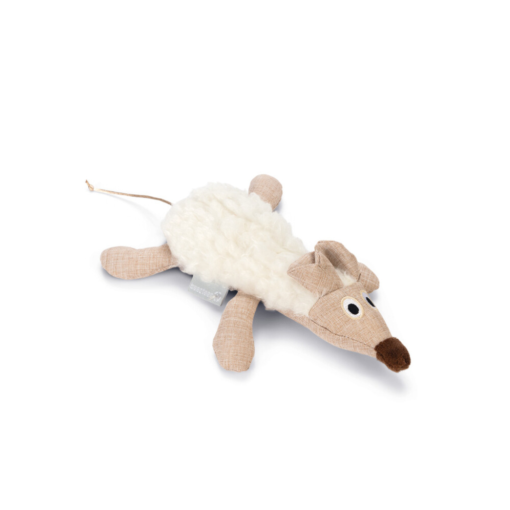 Beeztees Kate Peluş Fare Kedi Oyuncağı 17x13x4cm (Beyaz)