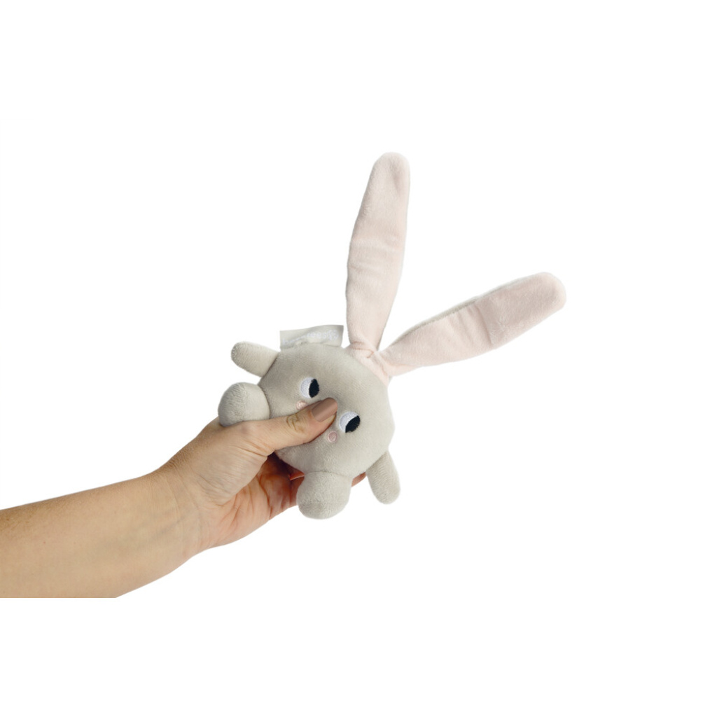 Beeztees Peluş Tavşan Yavru Köpek Oyuncağı 15x9x4cm (Gri)