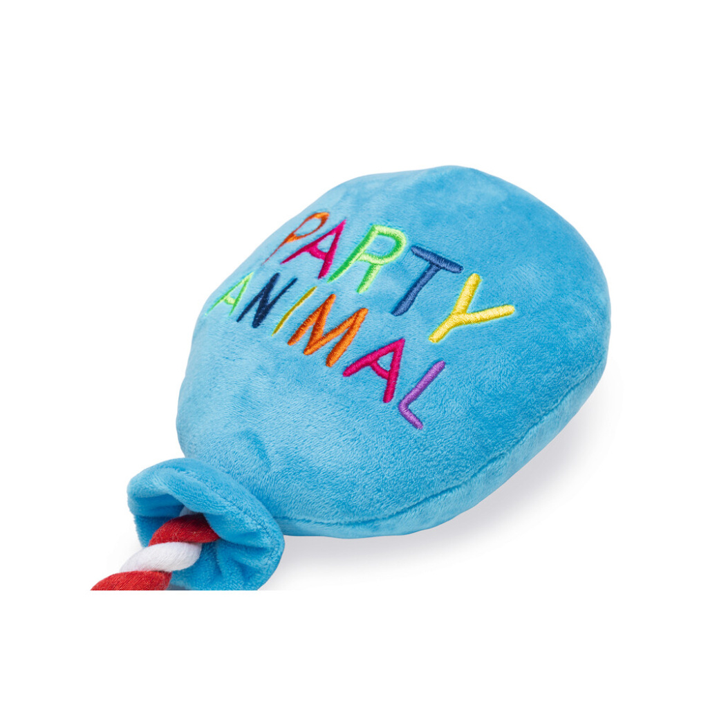 Beeztees Peluş Parti Balonu Köpek Oyuncağı 39x13x7,5cm (Mavi)