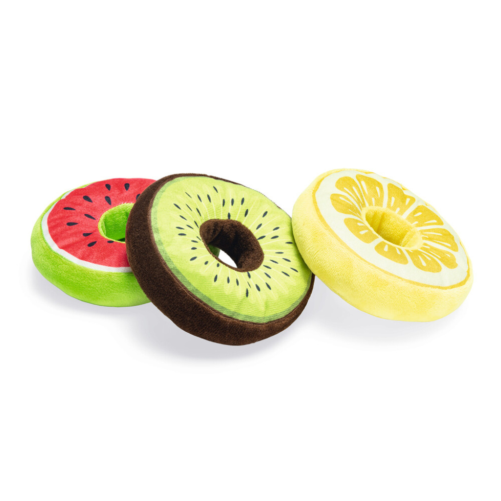 Beeztees Peluş Donut Köpek Oyuncağı 12x12x5Cm (Karışık Renkli)