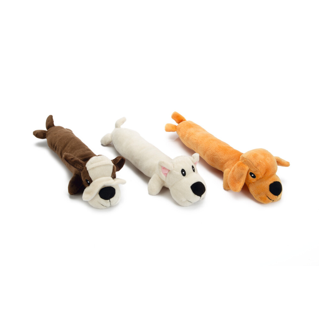 Beeztees Sesli Peluş Köpek Oyuncağı 32x11x7cm (Karışık Renkli)