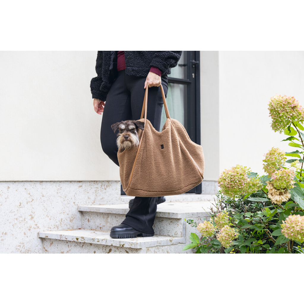 Beeztees Dbl Tebby Yıkanabilir Köpek Taşıma Çantası 43x15x35cm (Kahverengi)