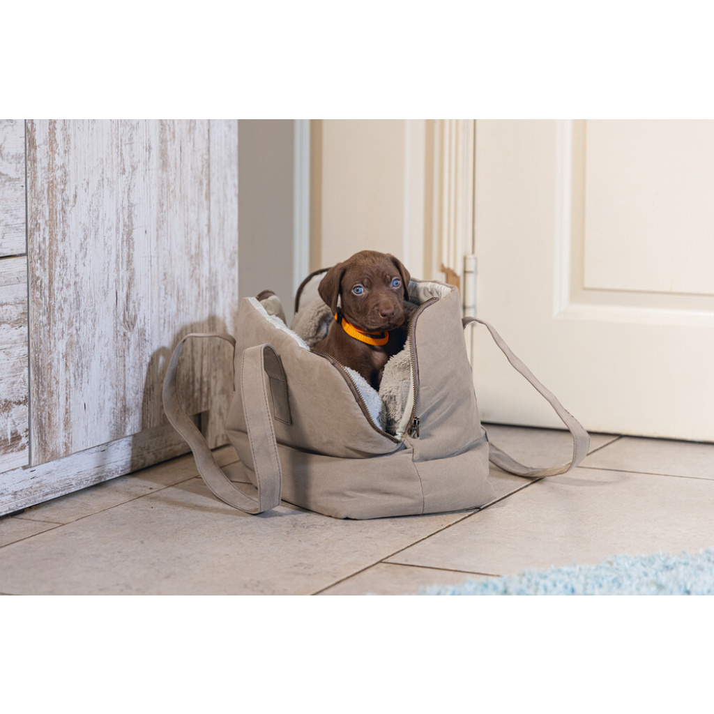 Beeztees Dbl Bundu Yıkanabilir Köpek Taşıma Çantası 40x20x28cm (Bej)