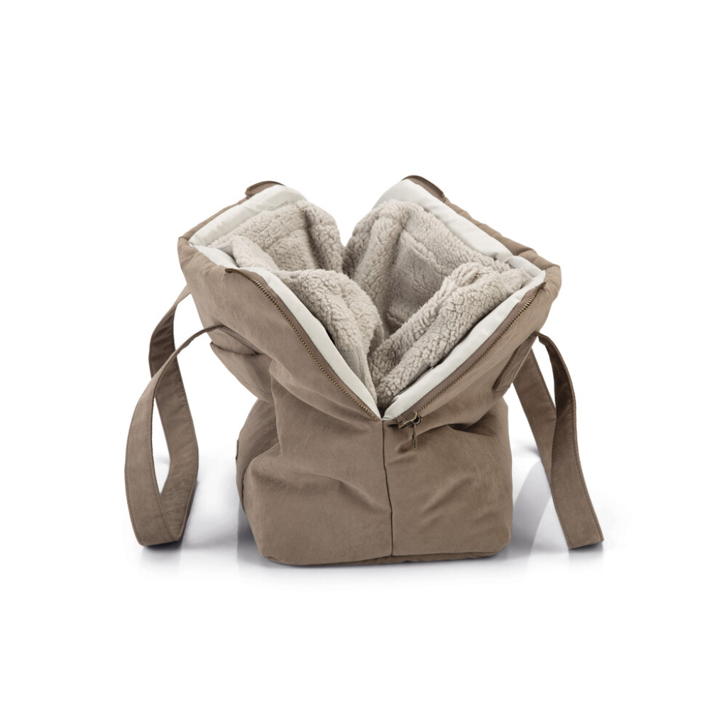 Beeztees Dbl Bundu Yıkanabilir Köpek Taşıma Çantası 40x20x28cm (Bej)