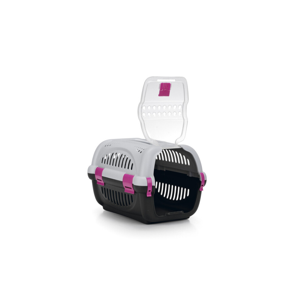 Beeztees Rhino Köpek ve Kedi Taşıma Kabı 51x34,5x33cm (Pembe)