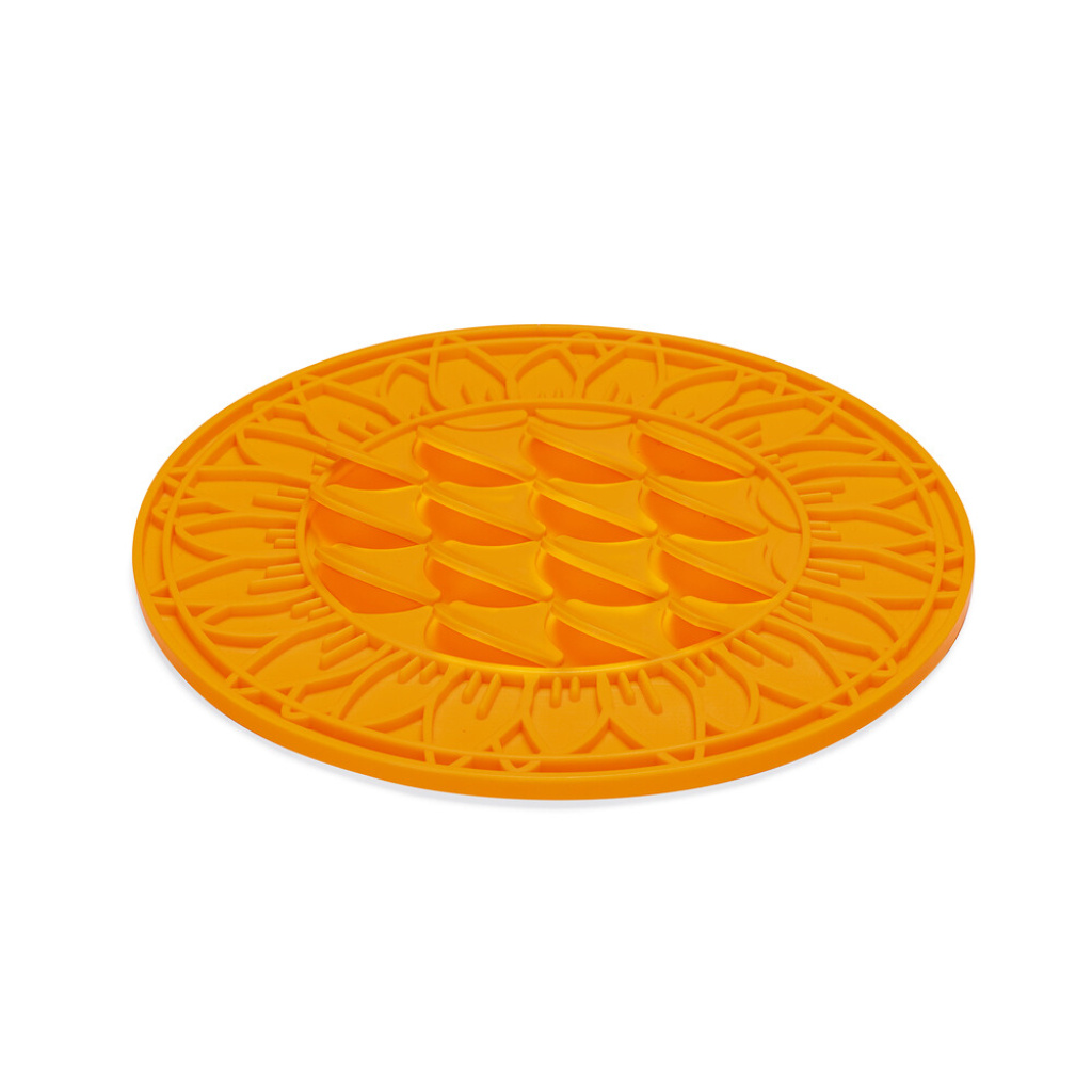 Beeztees Lick Silikon Yavru Köpek Mama Yeme Oyuncağı 30cm (Turuncu)