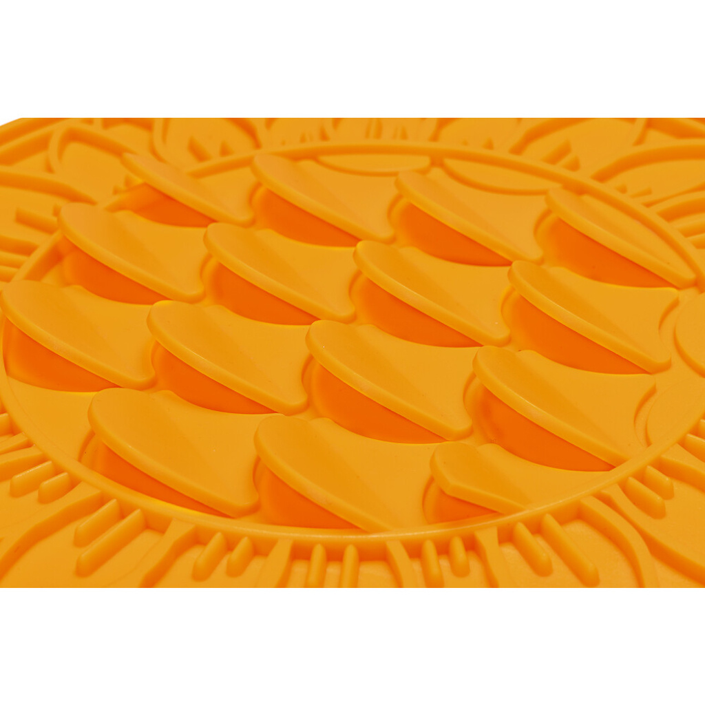 Beeztees Lick Silikon Yavru Köpek Mama Yeme Oyuncağı 30cm (Turuncu)
