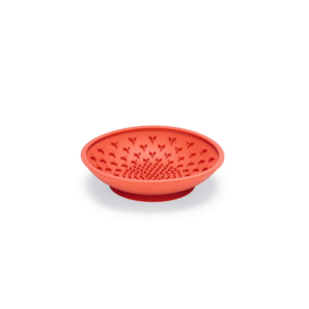 Beeztees Lick Silikon Yavru Köpek Mama Yeme Oyuncağı 19cm (Kırmızı)